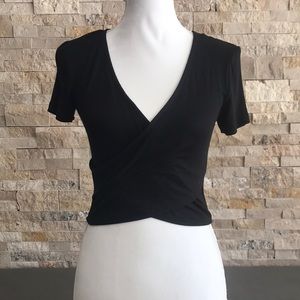 Charlotte Russe Wrapped Crop Top, Size Small